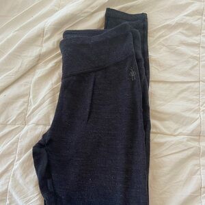 Charcoal colored smartwool leggings